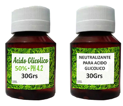 Acido Glicolico 50% Y Neutraizante 30cc Manchas En Belgrano