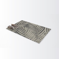 Alfombra De Cocina Antideslizante Lavable 2mx65cm Palmera