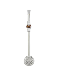 Bomba de Chimarrão 207 Anel com Pedra Colorida 23 cm em Aço Inox