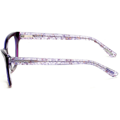 Armação para Óculos Feminino Guess by Marciano Roxo Cristal Gatinho GM0270 083 53