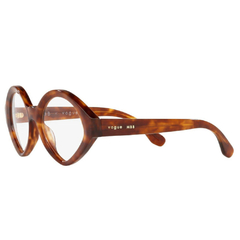 Óculos de Grau Feminino Vogue Tartaruga Geométrico MBB/New York VO5397 2954 52