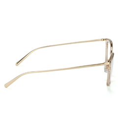 Armação para Óculos Feminino Giorgio Armani Nude Cristal Gatinho AR5068 3013 52