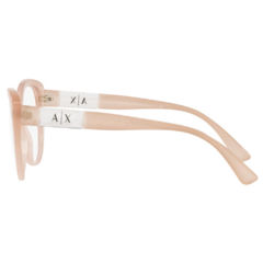 Armação para Óculos Feminino Armani Exchange Nude Cristal Gatinho AX3093 8275 54