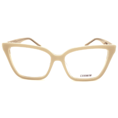 Armação para Óculos Feminino Carmim Bege Clip-On CRM41605 C3 55