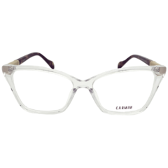 Armação para Óculos Feminino Carmim Cristal Gatinho CRM41598 C2 54