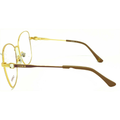 Armação para Óculos Feminino Carmim Nude/Dourado Gatinho/Redondo CRM41640 C2 55