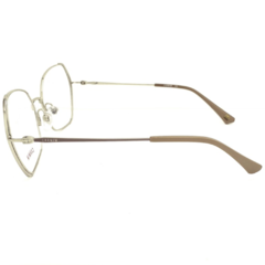Armação para Óculos Feminino Carmim Prata/Nude Geométrico CRM41645 C3 55