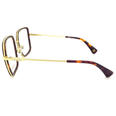 Armação para Óculos Feminino Carmim Tartaruga/Dourado Quadrado CRM41638 C2 53