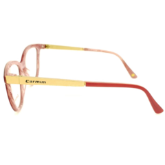 Armação para Óculos Feminino Carmim Vermelho Gatinho CRM41302 C4 54