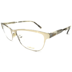 Armação para Óculos Feminino Colcci Dourado Fosco/Dourado Gatinho/Retangular CRM 5547 834 52
