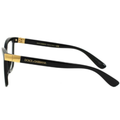 Armação para Óculos Feminino Dolce&Gabbana Preto Gatinho DG5076 501 55