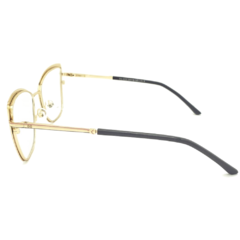 Armação para Óculos Feminino Empório Glasses Cinza/Dourado/Rosa Baby Gatinho/Quadrado EG4220 C8 54