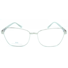 Armação para Óculos Feminino Empório Glasses Cromado Gatinho EG4242P C7 53