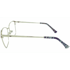 Armação para Óculos Feminino Empório Glasses Dourado/Azul Baby/Rosa Baby Quadrado EG4051 C13 54