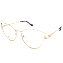 Armação para Óculos Feminino Empório Glasses Dourado Gatinho EG4096 C1 53