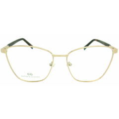 Armação para Óculos Feminino Empório Glasses Dourado Gatinho/Quadrado EG4241 C1 54