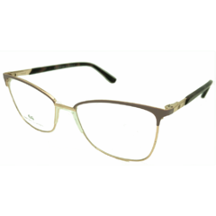 Armação para Óculos Feminino Empório Glasses Dourado/Nude Gatinho EG4249P C9 53