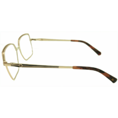 Armação para Óculos Feminino Empório Glasses Dourado/Nude/Marrom Quadrado EG4248P C12 53