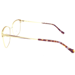 Armação para Óculos Feminino Empório Glasses Dourado/Nude Quadrado EG4177 C9 54