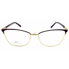 Armação para Óculos Feminino Empório Glasses Dourado/Preto Gatinho EG4249P C5 53