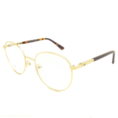 Armação para Óculos Feminino Empório Glasses Dourado Redondo EG4113 C1 51
