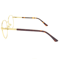 Armação para Óculos Feminino Empório Glasses Dourado Redondo EG4113 C1 51