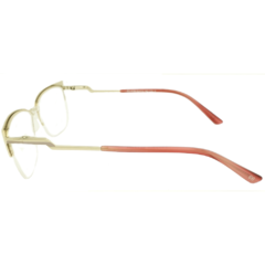 Armação para Óculos Feminino Empório Glasses Dourado/Rosa Gatinho EG4199 C9 53