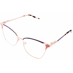 Armação para Óculos Feminino Empório Glasses Dourado/Vinho Gatinho EG4207 C9 54