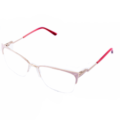 Armação para Óculos Feminino Empório Glasses Dourado/Rosa Gatinho EG4199 C9 53