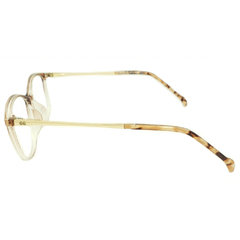 Armação para Óculos Feminino Empório Glasses Marrom Cristal/Cristal Gatinho/Redondo EG3330 C12 51