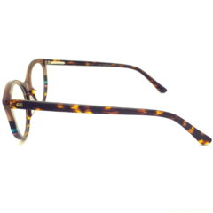Armação para Óculos Feminino Empório Glasses Marrom Cristal/Mescla Marrom Gatinho EG3430 C4 53