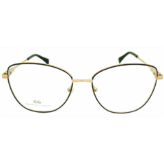 Armação para Óculos Feminino Empório Glasses Marrom/Dourado Gatinho/Redondo EG4133 C4 53