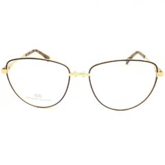 Armação para Óculos Feminino Empório Glasses Preto/Dourado Redondo EG4203 C5 53