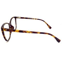 Armação para Óculos Feminino Empório Glasses Mescla Marrom Cristal/Off White Clip-On EG3441 C19 52