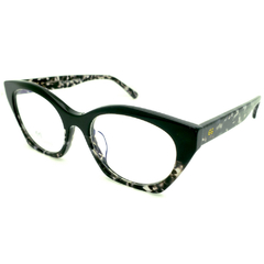 Armação para Óculos Feminino Empório Glasses Mescla Preto/Cristal Gatinho EG3370 C5 51