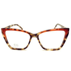 Armação para Óculos Feminino Empório Glasses Mesclado/Vermelho Cristal Gatinho/Quadrado EG5003 C19 54