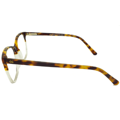 Armação para Óculos Feminino Empório Glasses Onça Cristal/Cristal Quadrado EG3418 C17 51