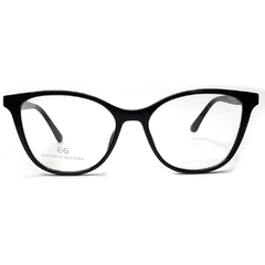 Armação para Óculos Feminino Empório Glasses Preto Clip-On EG3276 C15 53