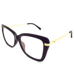 Armação para Óculos Feminino Empório Glasses Preto Clip-On EG3432 C5 55