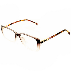 Armação para Óculos Feminino Empório Glasses Preto Cristal/Cristal Retangular EG3417 C5 53