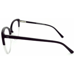 Armação para Óculos Feminino Empório Glasses Preto Cristal Gatinho EG3447 C6 56