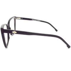 Armação para Óculos Feminino Empório Glasses Preto/Cristal Gatinho/Quadrado EG5003 C5 17