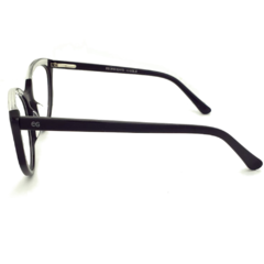 Armação para Óculos Feminino Empório Glasses Preto/Cristal Gatinho/Redondo EG3430 C6 53