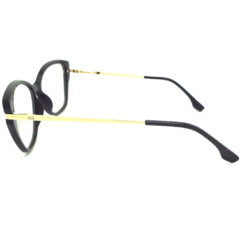 Armação para Óculos Feminino Empório Glasses Preto/Dourado Gatinho EG3320 C5 54