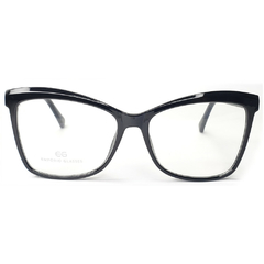 Armação para Óculos Feminino Empório Glasses Preto Gatinho EG3260 C5 56