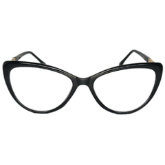 Armação para Óculos Feminino Empório Glasses Preto Gatinho EG3263 C5 56