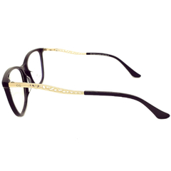 Armação para Óculos Feminino Empório Glasses Preto Gatinho EG3357 C5 53 na internet
