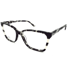 Armação para Óculos Feminino Empório Glasses Preto Mesclado Quadrado EG5005 C18 54