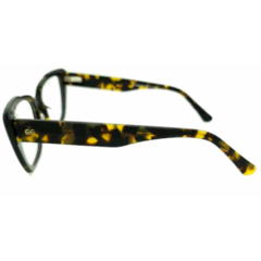 Armação para Óculos Feminino Empório Glasses Preto/Tartaruga Gatinho EG3468 C15 51