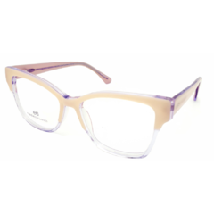 Armação para Óculos Feminino Empório Glasses Rosa Cristal/Cristal Quadrado EG3477 C9 52